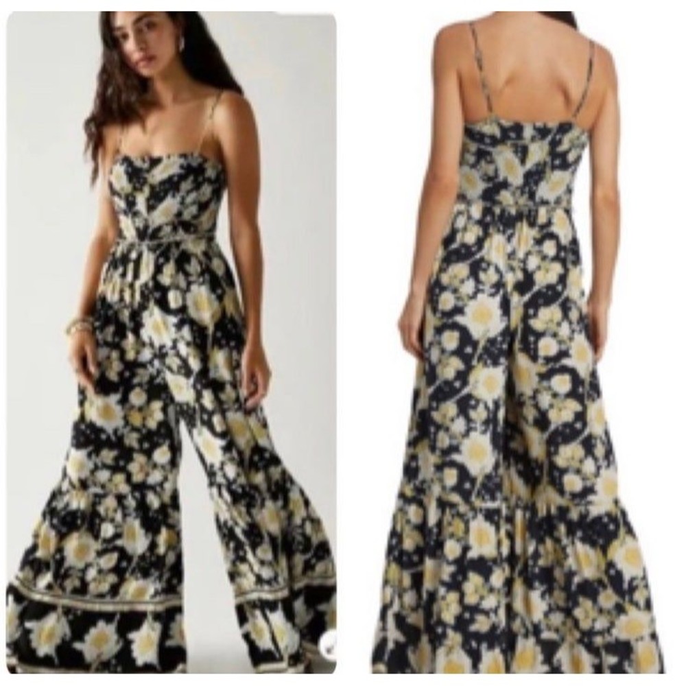 NWT Free People Floral Little of Your Love Jumpsuit